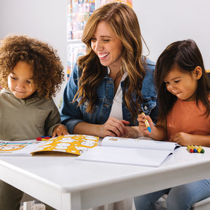 Toddler Color-In' Book Series Featuring Feelings, Opposites, 123 Shapes & Numbers