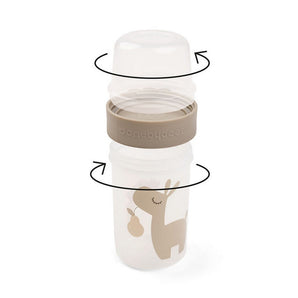 Done By Deer To Go 2-Way Snack Container L Croco Green