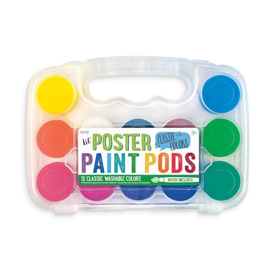 Lil Paint Pods Poster Paint - Set of 12 - Classic