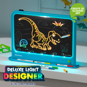 Discovery™ Deluxe Light Designer 6 In 1 Art Board, Arts & Crafts Kit, Educational Toys For Kids & Toddlers 4+ Years