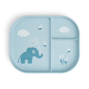 Done By Deer Foodie Compartment Plate Tiny Farm Sand