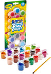 18 ct. Washable Paint Pots with Brush, Classic & Bold Colors - My Little Thieves