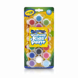 18 ct. Washable Paint Pots with Brush, Classic & Bold Colors - My Little Thieves