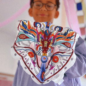 Inflatable Coloring Sword with Led Light & Shield