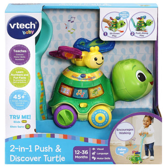 2 - IN - 1 PUSH & DISCOVER TURTLE TOY - My Little Thieves