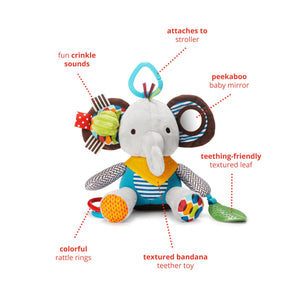 Skip Hop Bandana Buddies Chime & Teethe  Elephant