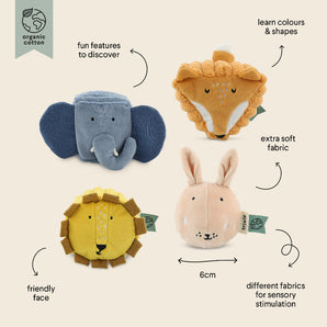 Sensory Blocks 4 Animals: Organic Baby Toys