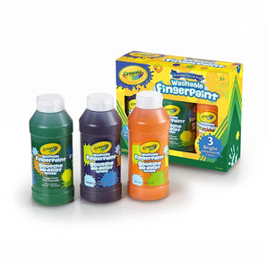 3 ct. 8 - oz. Washable Fingerpaint, Bright Colors - My Little Thieves