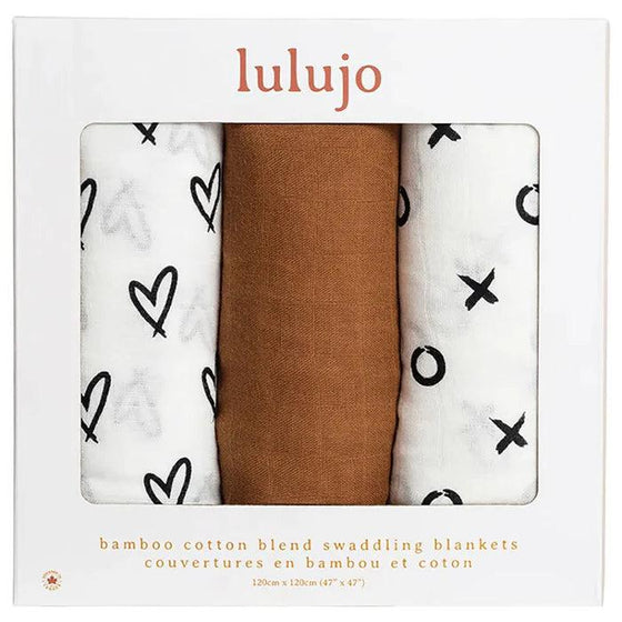 3-Pack Bamboo Muslin Swaddle Blankets - White - My Little Thieves