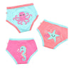 3 Piece Organic Potty Training Pants Set - Girls - Ocean Gals - My Little Thieves