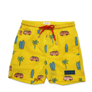 Holly and Beau Boys Jungle Color Changing Swim Shorts