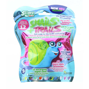 Slimy Detachable Shell Funky Snails Plus Trails Slime Toy in 12 Assorted Colors