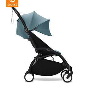 Stokke YOYO3 Black Frame & 6+  Compact Travel Stroller Bundle- Award-Winning Gift