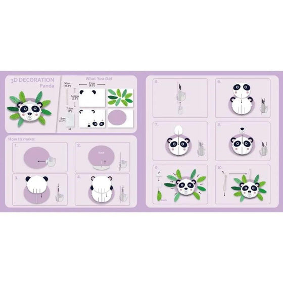3D Decoration - Panda Kit - My Little Thieves
