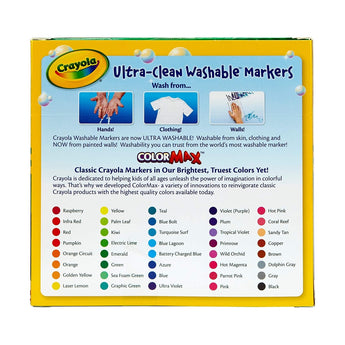 40 ct. Ultra - Clean Washable Assorted Markers Broad Line - My Little Thieves