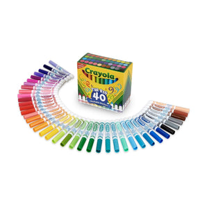 40 ct. Ultra - Clean Washable Assorted Markers Broad Line - My Little Thieves