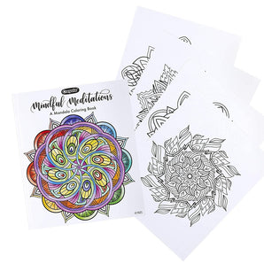 40 - Page Coloring Book, Mindful Meditations - My Little Thieves
