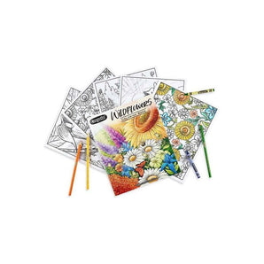 40 - Page Coloring Book, Wildflowers - My Little Thieves