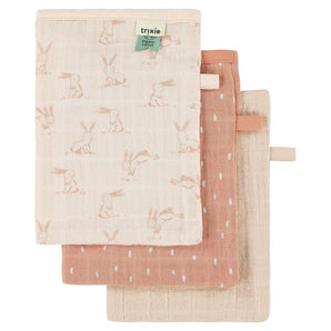 Organic Muslin Washcloths 3 Pack Enchanting Designs