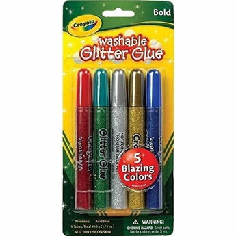 5 ct. Washable Glitter Glue, Bold Blazes - My Little Thieves