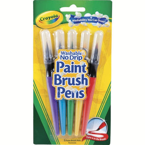 5 ct. Washable No Drip Paint Brush Pens - My Little Thieves