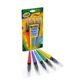 5 ct. Washable No Drip Paint Brush Pens - My Little Thieves