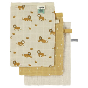 Trixie Muslin Washcloths 3-Pack Mix