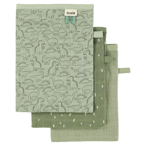 Organic Muslin Washcloths 3-Pack - Enchanting Designs