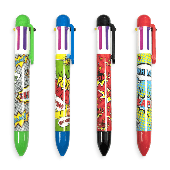 6 Click Pens - Comic Attack - My Little Thieves