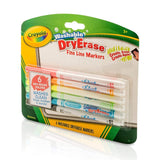 6 ct. Dry - Erase Fine Line Washable Markers - My Little Thieves