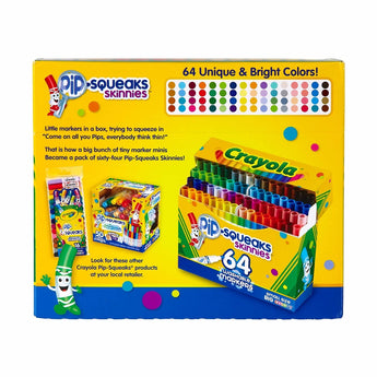64 ct. Washable Pip - Squeaks Skinnies Markers - My Little Thieves