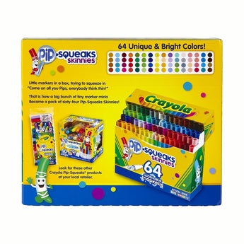 64 ct. Washable Pip - Squeaks Skinnies Markers - My Little Thieves