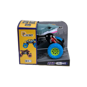 D-Power Pullback Stunt Cars and Trucks Collection – No Batteries Needed Fun Vehicles
