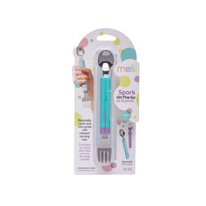Melii Kids Portable Detachable Spoon & Fork Set with Case