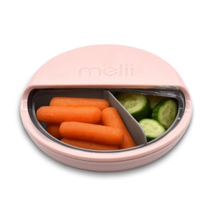Melii Spin 3-Compartment Kids Snack Container
