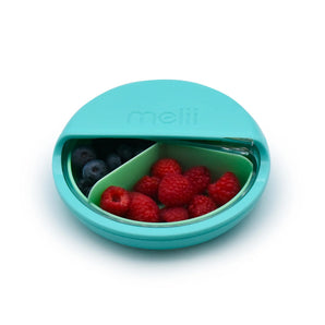 Melii Spin 3-Compartment Kids Snack Container