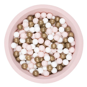 XL Powder Ball Pit (ø92cm) w/ 200 balls - Powder/Gold/White Balls