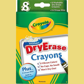 8 Ct. Dry - Erase Crayons, Large Size - My Little Thieves