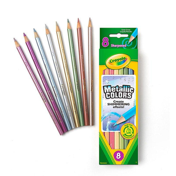 8 ct. Metallic Colored Pencils - My Little Thieves