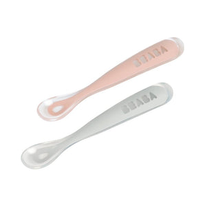 Beaba Silicone Spoon 1st Age Set Of 2 + Box