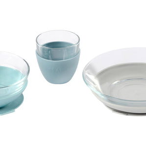 Beaba Dinnerware Glass Meal Set with Glass Containers