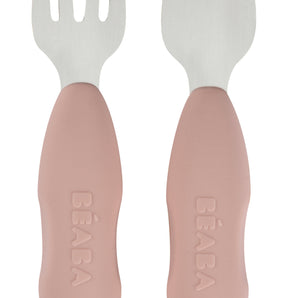 Beaba Set of 2 Stainless Steel Pre-Cutlery Cotton Candy