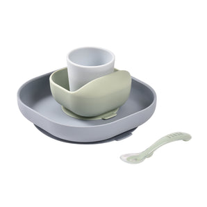 Beaba Silicone Meal Set 4 Pcs Baby Feeding Essentials
