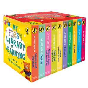 My First Library of Learning: Box set, Complete collection of 10 early learning board books for supe