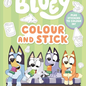 Bluey: Colour and Stick - cover