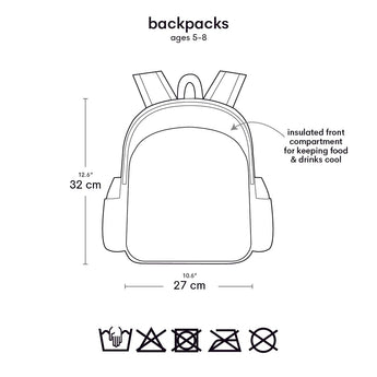 A Little Lovely Company Kids Backpack Insulated | School Bag With Snack Pocket