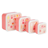 A Little Lovely Company Lunch And Snack Box Set | Kids Multi Piece Mealtime