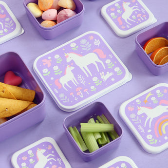 A Little Lovely Company Lunch And Snack Box Set | Kids Multi Piece Mealtime
