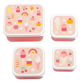 A Little Lovely Company Lunch And Snack Box Set | Kids Multi Piece Mealtime