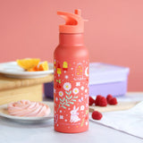 A Little Lovely Company Stainless Steel Water Bottle 500ml | Kids School Bottle
